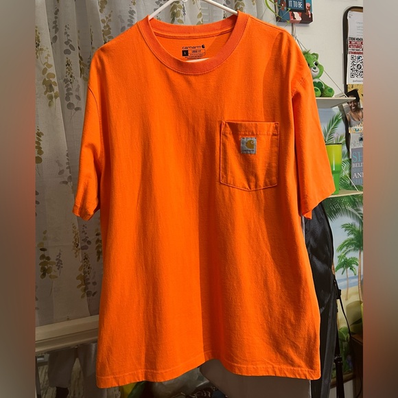 Carhartt Other - Carhartt Men's Bright Orange Short Sleeve Tee